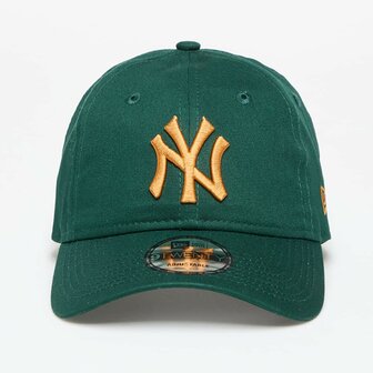 new era baseball cap 9forty new york yankees cotton dk green gold