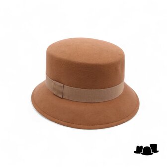 jos van dijck cloche bucket gitty haarvilt sahara camel