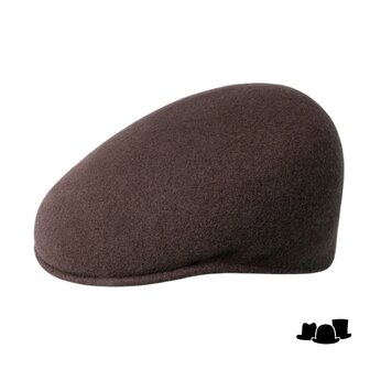 kangol flatcap 504 wool espresso