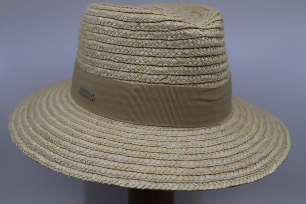 Seeberger Fedora Bandstro LINEN