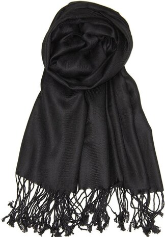 onkar pashmina viscose zwart