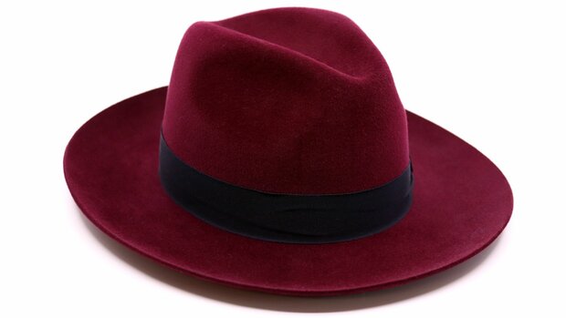 panizza fedora aosta premium haarvilt bordeaux