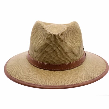 vintimilla outdoor fedora panama leder oliv