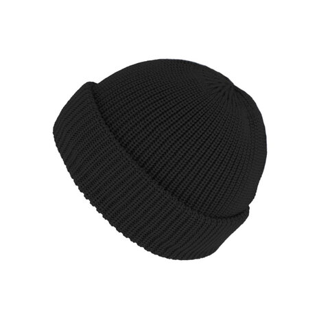 fiebig beanie muts soft merino wol zwart