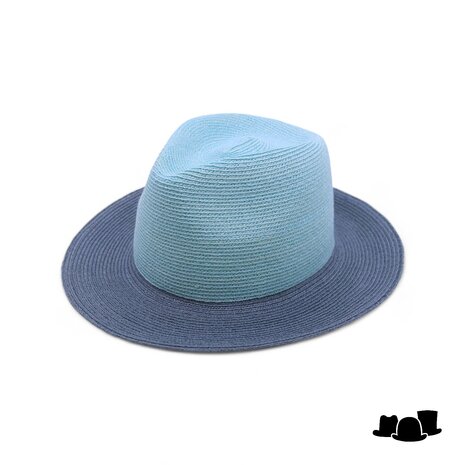 bedacht fedora emma two tone hennepmix teal turquoise