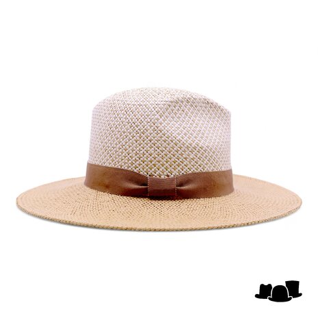 jos van dijck fedora zomerhoed skyler cellulosemix natural and camel