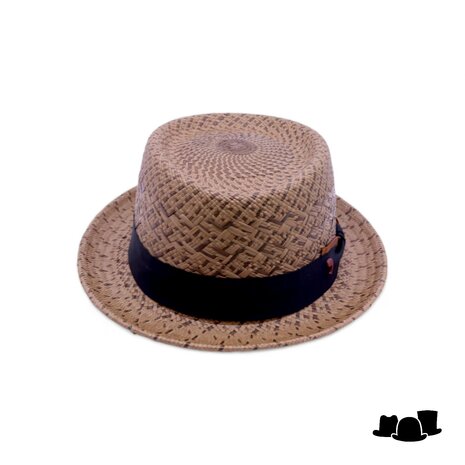 alfonso deste pork pie panama 2tone bruin