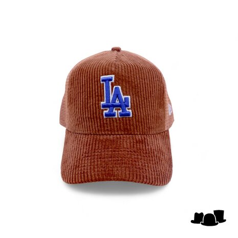 new era baseball cap cord trucker los angeles dodgers bruin