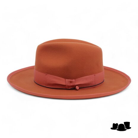 jos van dijck fedora rho pencil roll brim wolvilt terracotta