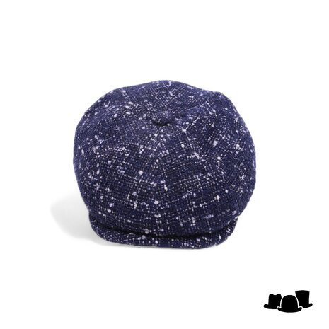 alfonso deste kyoto newsboy cap alpacamix boucle blauw