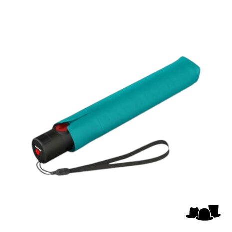 knirps paraplu u200 ultralight duomatic heatshield turquoise and black