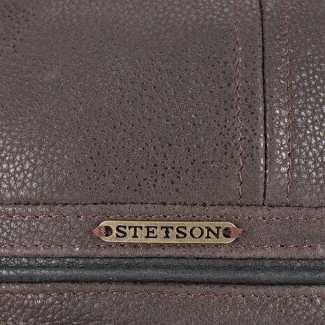 stetson ivy cap cowhide oorklep bruin