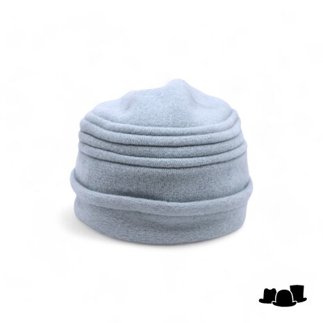 jos van dijck toque muts scheerwol light blue