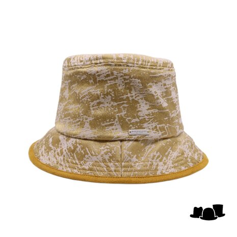 seeberger bucket hat brocade honey gold