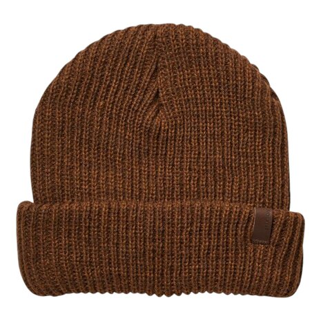 brixton chunky beanie marled  knitted acryl coffee chocolate