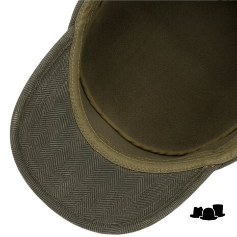 stetson army cap herringbone mud black