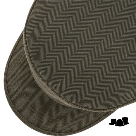 stetson army cap herringbone mud black