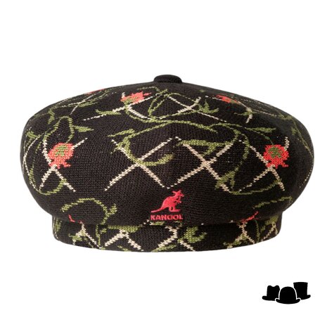 kangol beret tapestry jax acryl black