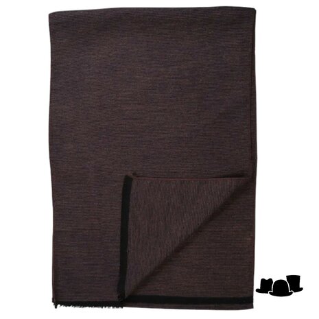 wigens scarf modern gentleman lenzing viscose chocolate melange