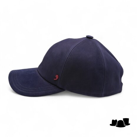 alfonso deste baseball cap nubuck leder navy