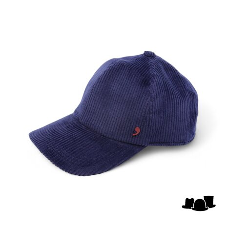 alfonso deste baseball cap corduroy donkerblauw