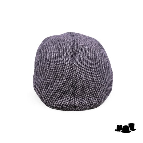 wigens ivy modern flat cap woolmix grey melange