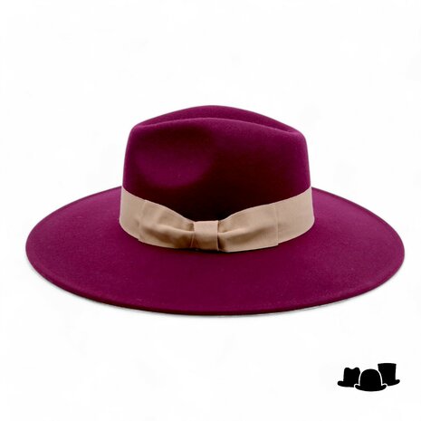 jos van dijck fedora amber wolvilt wine red