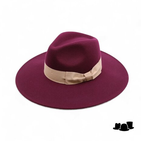 jos van dijck fedora amber wolvilt wine red