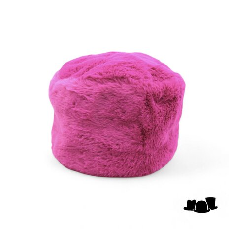 bedacht toque suze faux fur po magenta