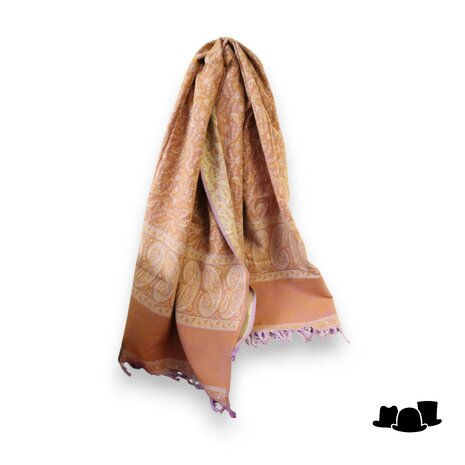 onkar tibetan blanket scarf yak wolmix pastel pink en lilac