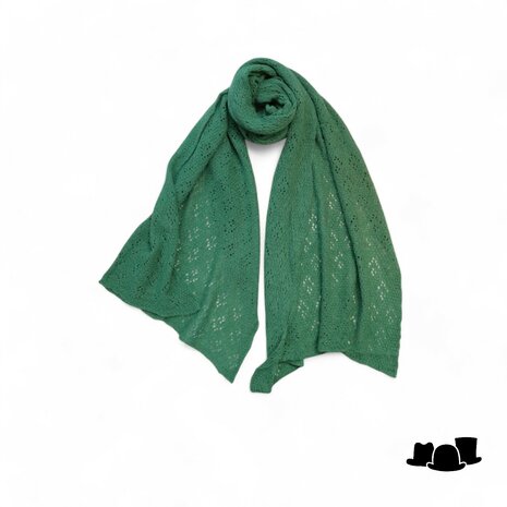 riviera sjaal traforata cashmere forest green