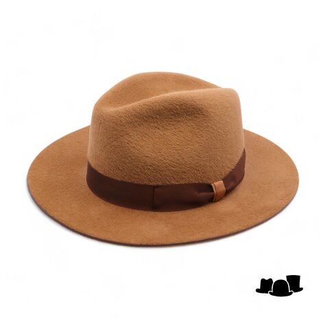 jos van dijck fedora pico velourvilt camel brown