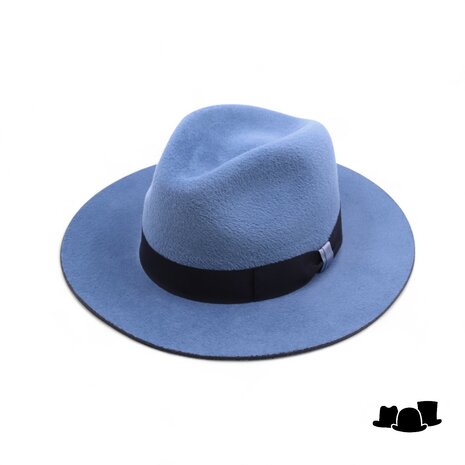 jos van dijck fedora pico velourvilt avio blue