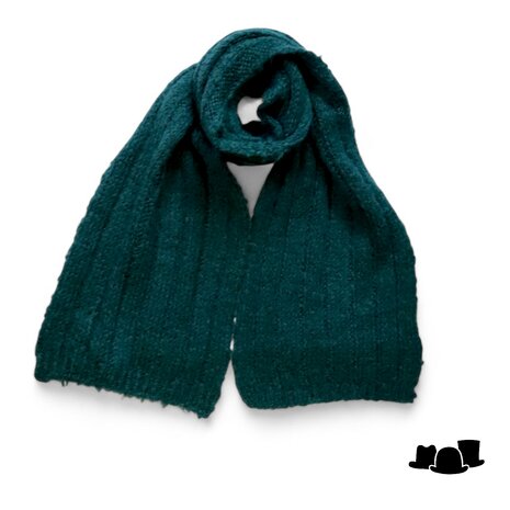 hats and dreams gebreide sjaal mohair wolmix bottle green