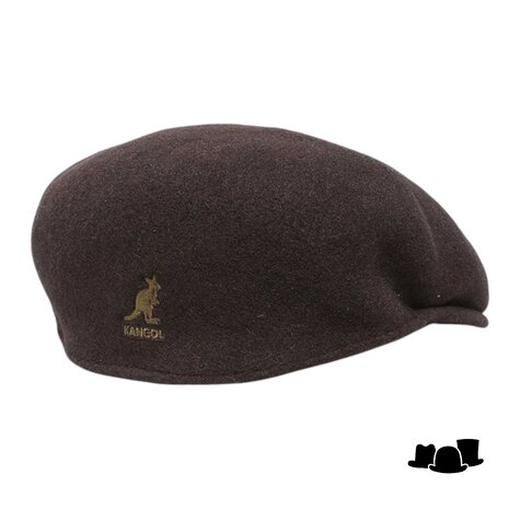 kangol flatcap 504 wool espresso