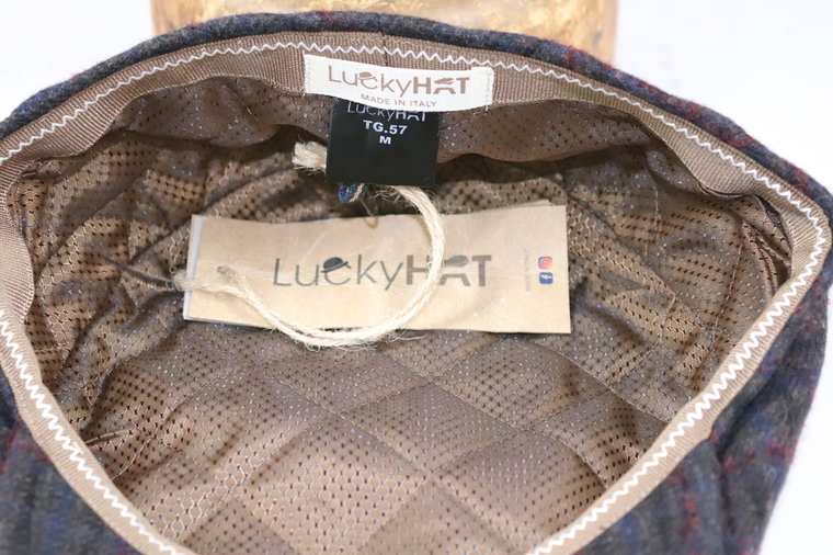 Lucky Hat Crossover Ivy Pet Wol Black Check Black Red