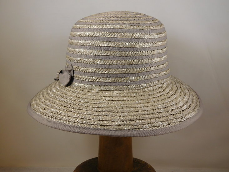 Seeberger Strohoed Visor  Taupe