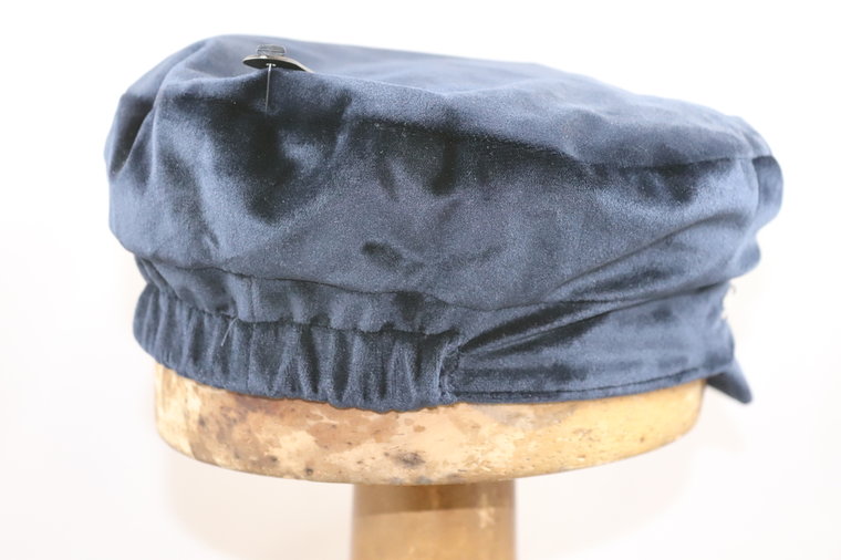 Seeberger velvet schipperspet NAVY