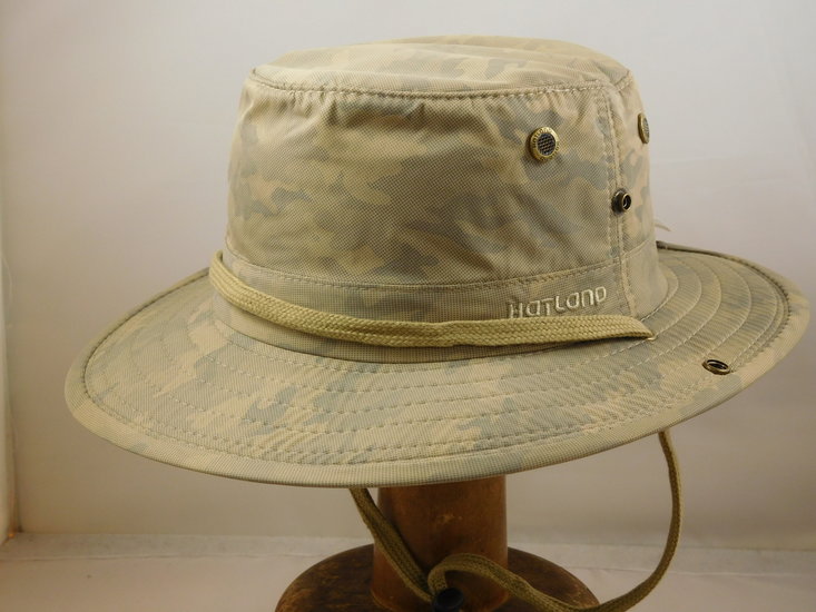 Hatland Vandiver CoolMAX Bucket Wide Brim Camo KHAKI