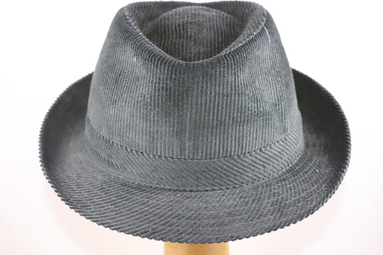 Mida Trilby Corduroy Cotton Black