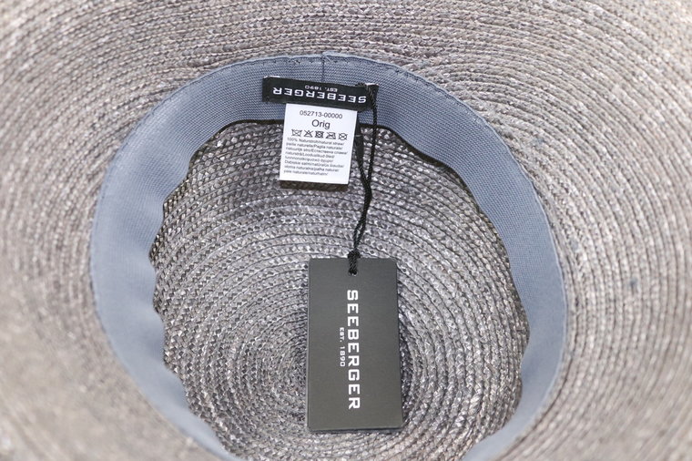 Seeberger Zomercloche Bandstro CARBON GREY