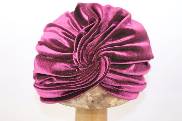 jos van dijck turban velvet burgundy