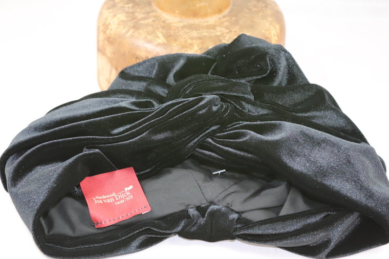 jos van dijck turban velvet black