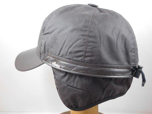 Wigens Baseballcap Wax met oorkleppen Donkerbruin