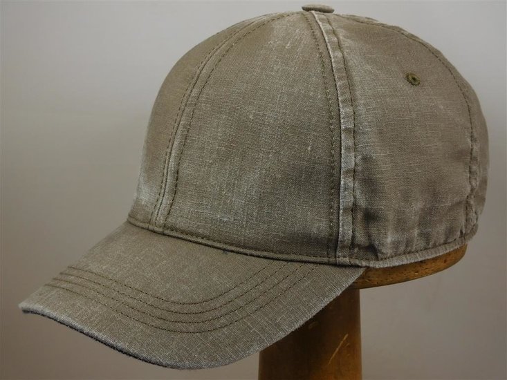 wigens baseball cap linnen bruingrijs