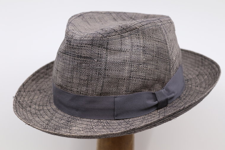 Oliver Sander Fedora Raffia Mix Grey