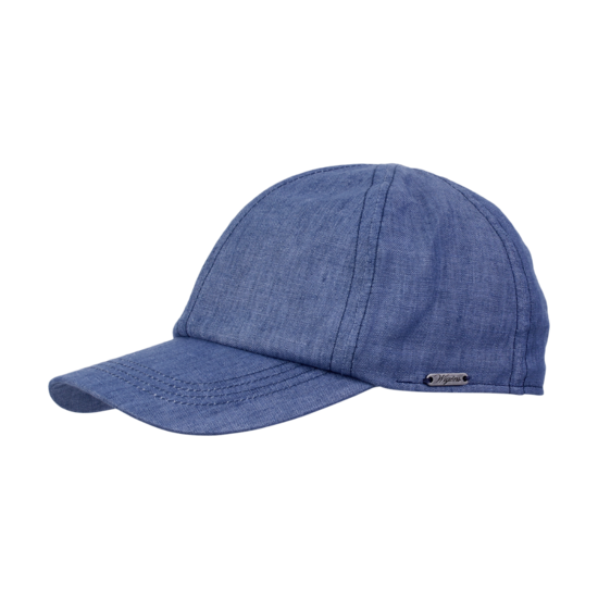 Wigens Baseballcap Linnen  Jeansblauw