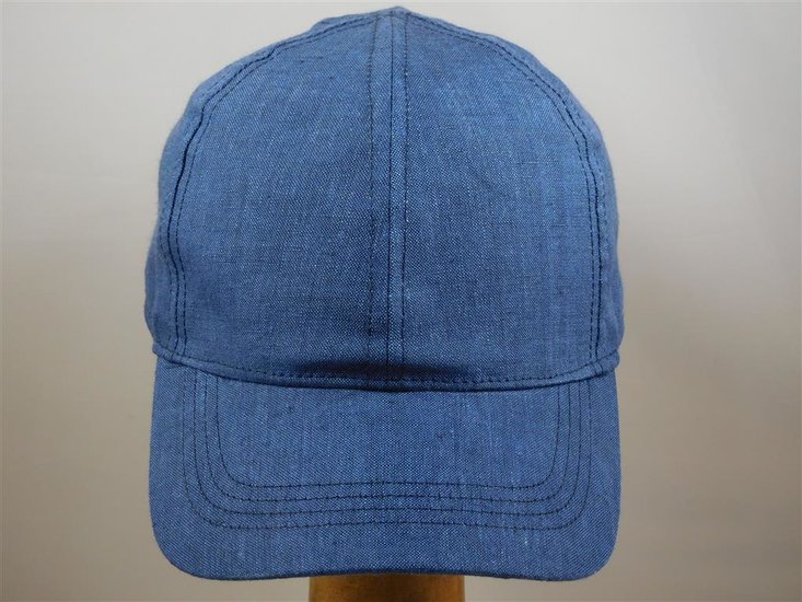 Wigens Baseballcap Linnen  Jeansblauw