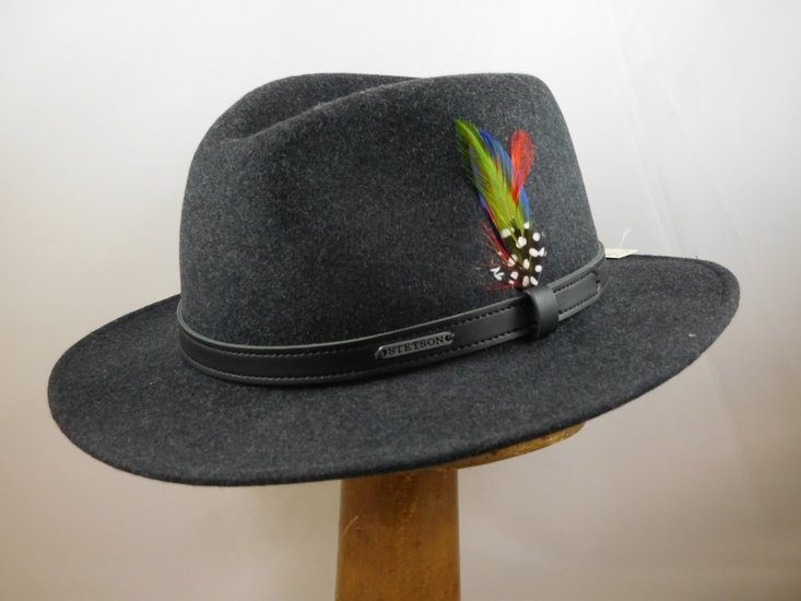 Stetson Traveller Wool Felt GREY Mix 10