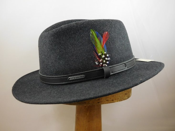 Stetson Traveller Wool Felt GREY Mix 10